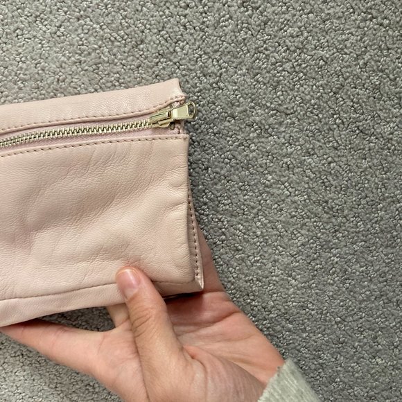 Danier Blush Pink Leather Moto Jacket - Picture 4 of 6